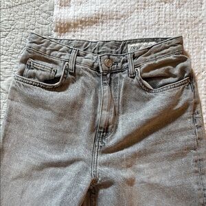 Zara Gray High-Waisted Jeans, Sz 4